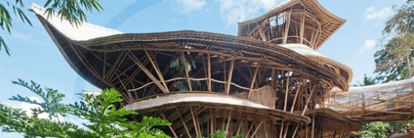 Paraíso sustentável: conheça a casa construída com bambu