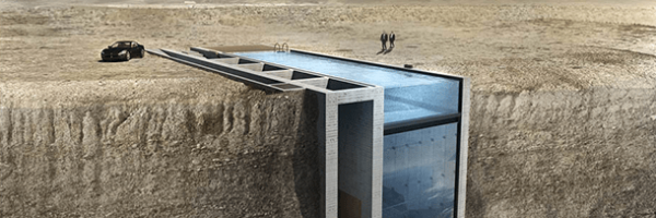 Arquitetura inovadora: Casa construída em penhasco