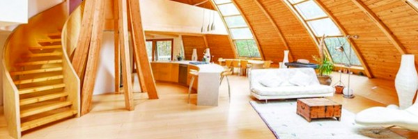 Dome house inspiradora gira em torno de si mesma.